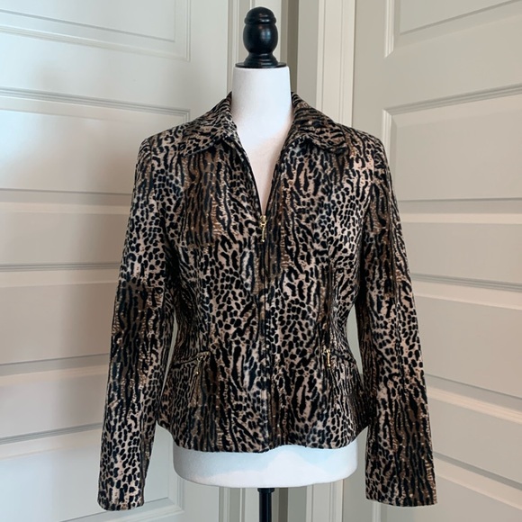 LAURA Women’s Animal Print Jacket - Picture 3 of 16
